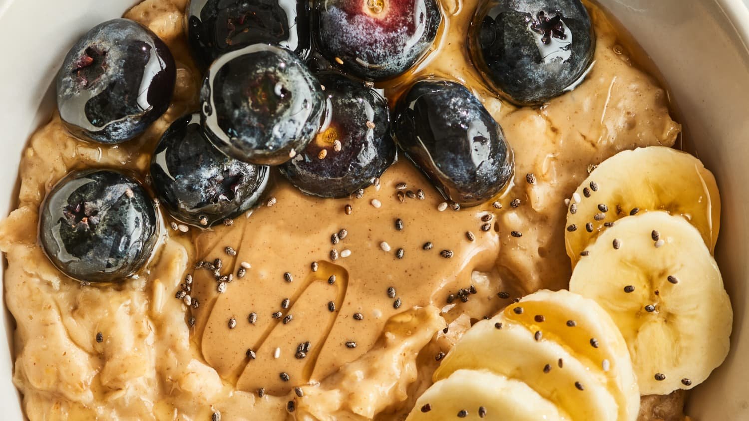 Oatmeal Power Breakfast with Eggs & Peanut Butter