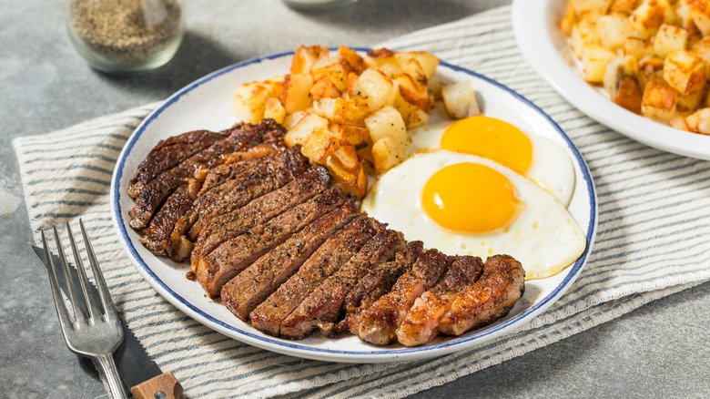 Steak & Eggs Farmer Breakfast Plate