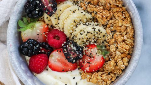 Greek Yogurt Power Bowl with Nuts & Oats