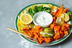 Grilled Sweet Potato Salad for Dieting